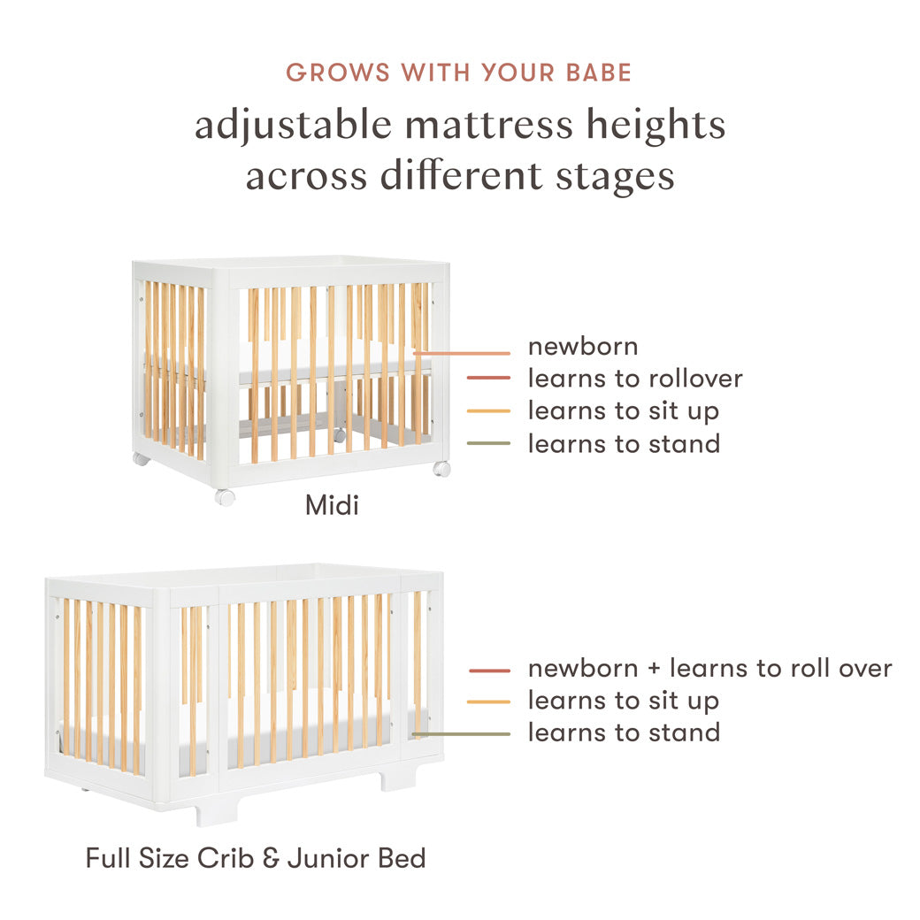 Babyletto Yuzu 8 In 1 Convertible Crib With All Stages Conversion Kits Modern Nursery