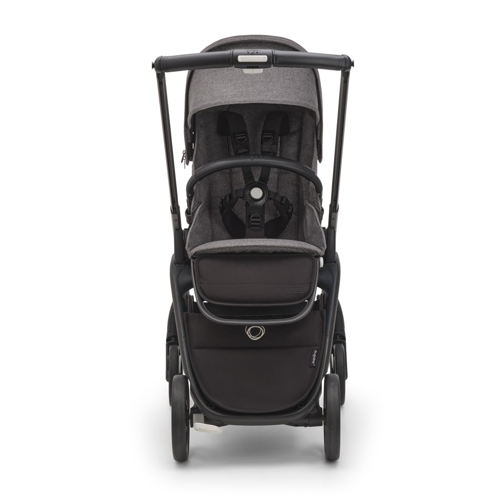 Front view of Bugaboo Dragonfly Stroller in -- Color_Grey Melange