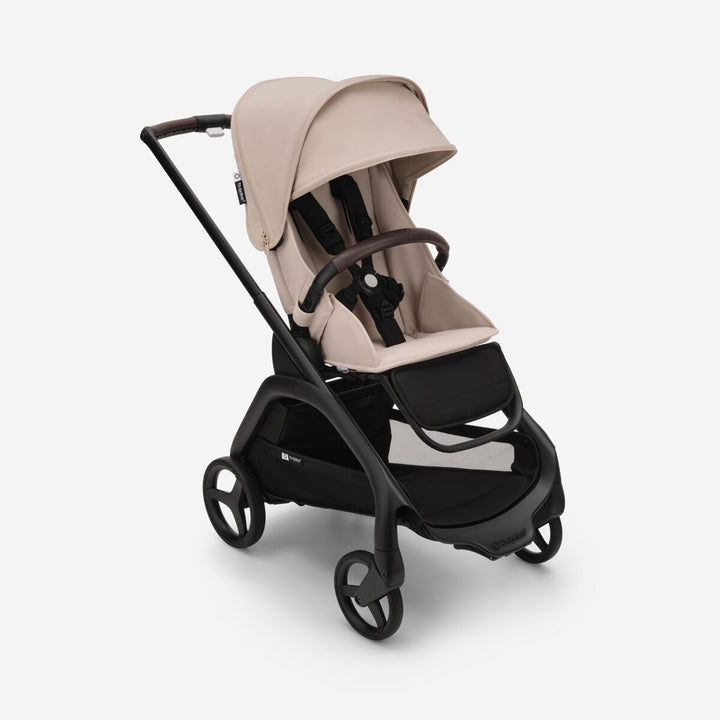 Bugaboo Dragonfly Stroller with canopy up in -- Color_Desert Taupe