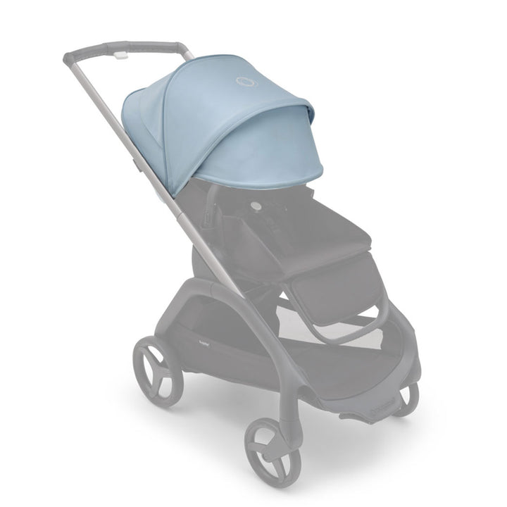 Bugaboo Dragonfly Sun Canopy on a stroller in -- Color_Skyline Blue