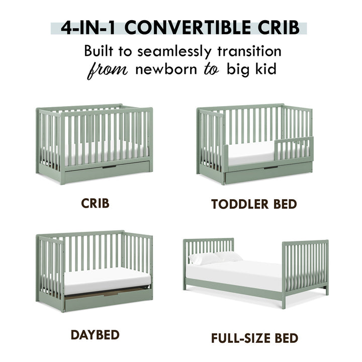 Colby 4-in-1 Convertible Crib with Trundle Drawer