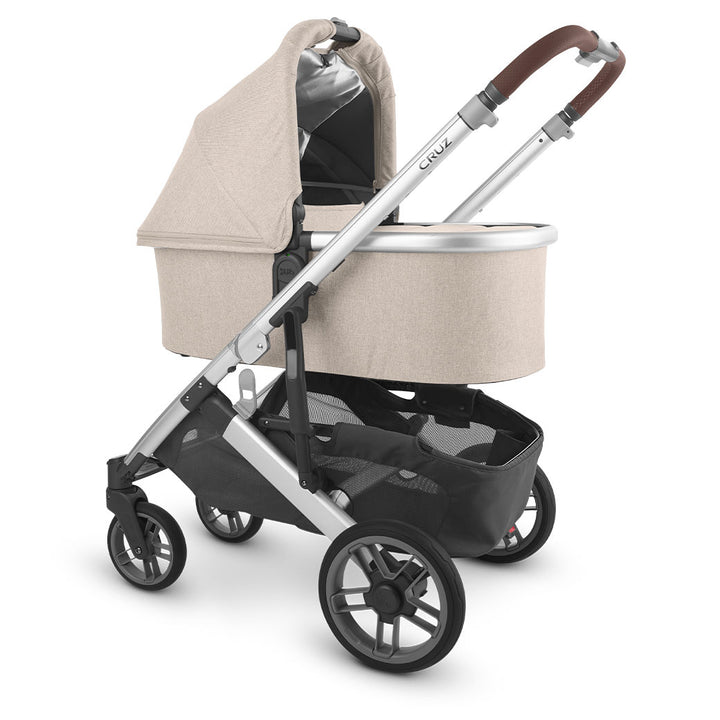 Reversed bassinet on UPPAbaby Cruz V2 Stroller in -- Color_Declan