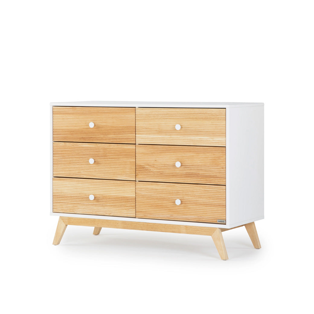 Dadada Merry 6-Drawer Dresser in -- Color_White/Natural