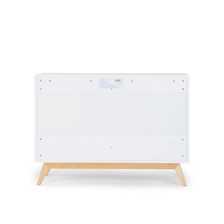 Back view of Dadada Merry 6-Drawer Dresser in -- Color_White/Natural