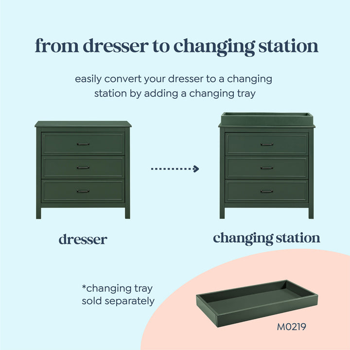 Charlie 3-Drawer Dresser