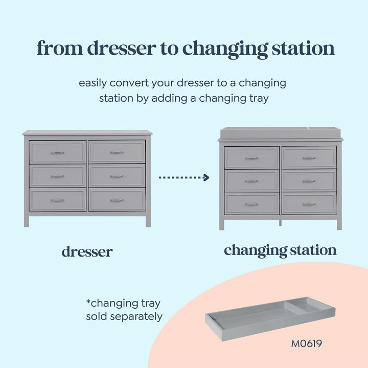 Charlie 6-Drawer Double Dresser