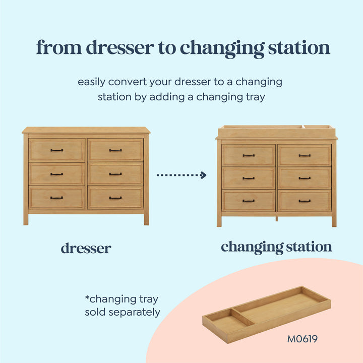 Charlie 6-Drawer Double Dresser