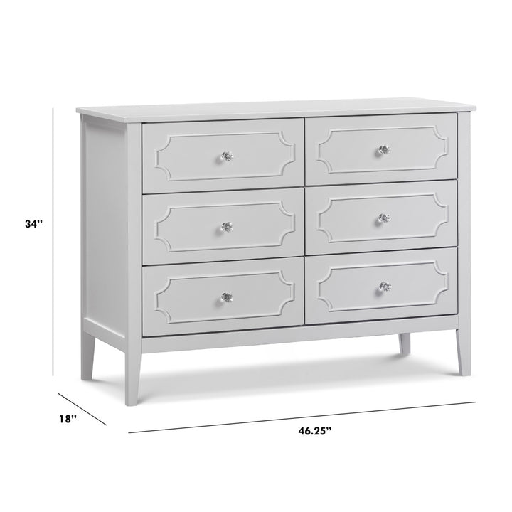 Chloe Regency 6-Drawer Dresser