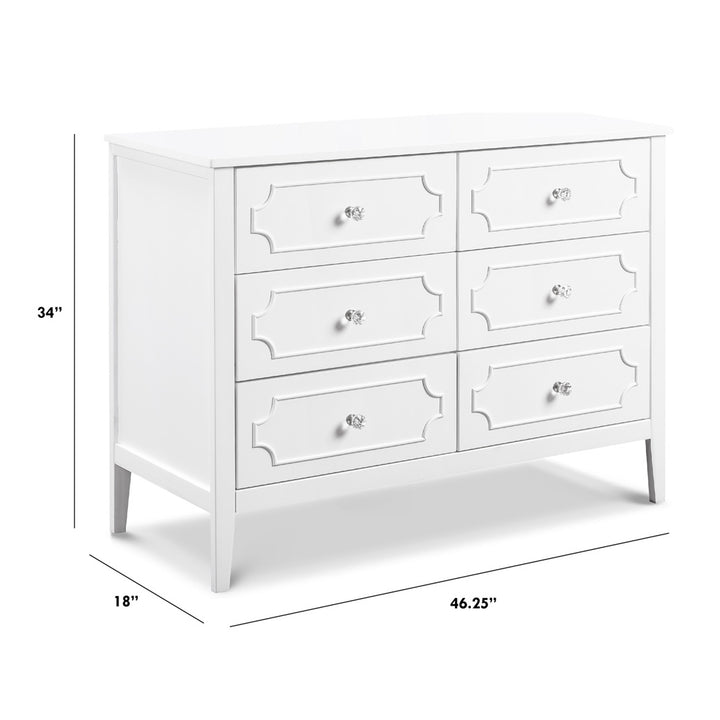 Chloe Regency 6-Drawer Dresser