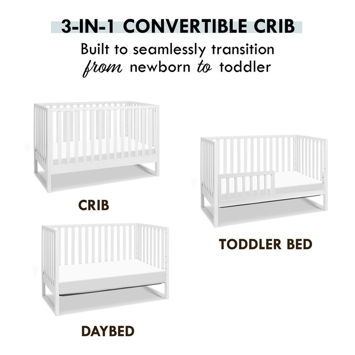 Hunter 3-in-1 Convertible Crib