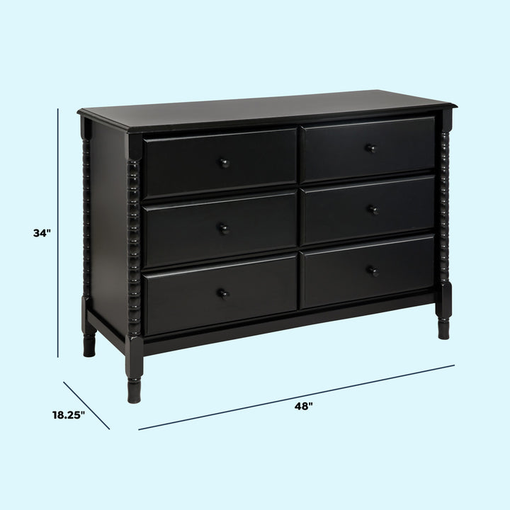 Jenny Lind Spindle 6-Drawer Dresser