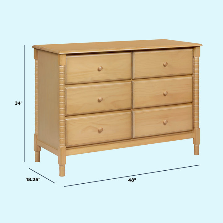 Jenny Lind Spindle 6-Drawer Dresser