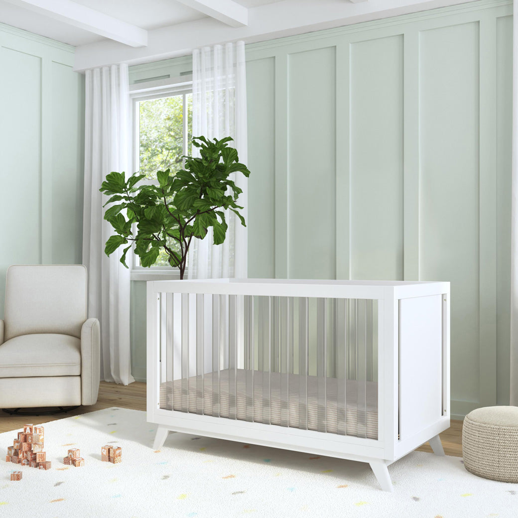 Acrylic convertible crib hotsell