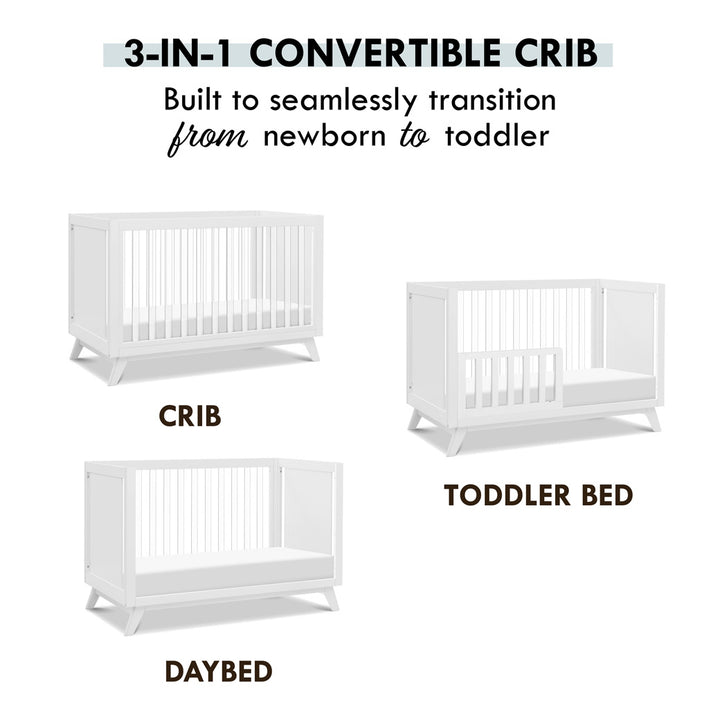 Otto 3-in-1 Convertible Acrylic Crib