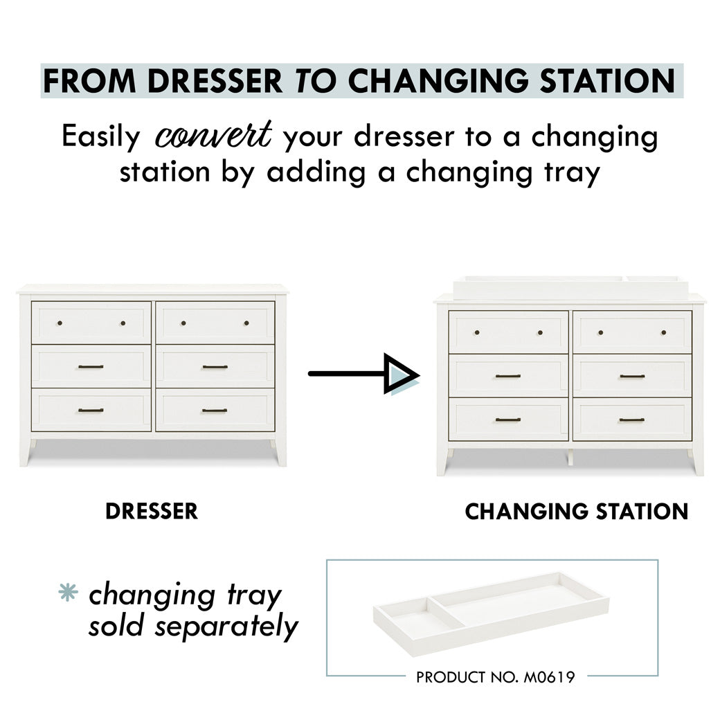 DaVinci Sawyer Farmhouse 6Drawer Dresser Modern Nursery