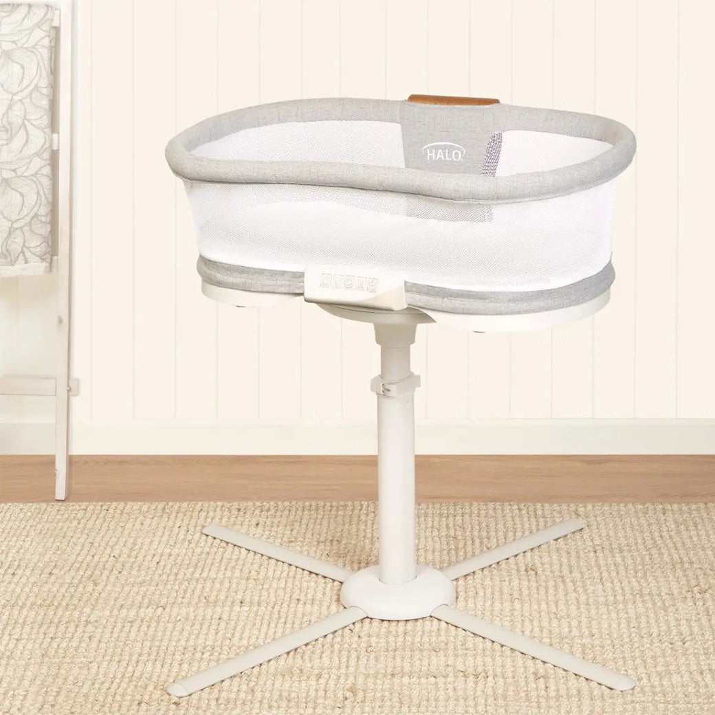 HALO Luxe Next Gen Bassinest Naturepedic FR Free Organic Mattress Bundle Modern Nursery