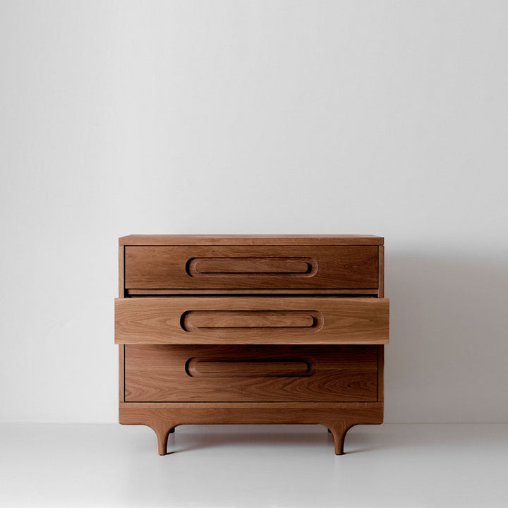 Kalon Caravan Dresser  with open drawer in -- Color_Black Walnut