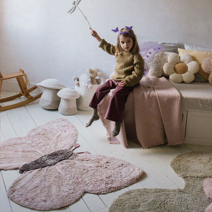 Baby Butterfly Washable Animal Rug