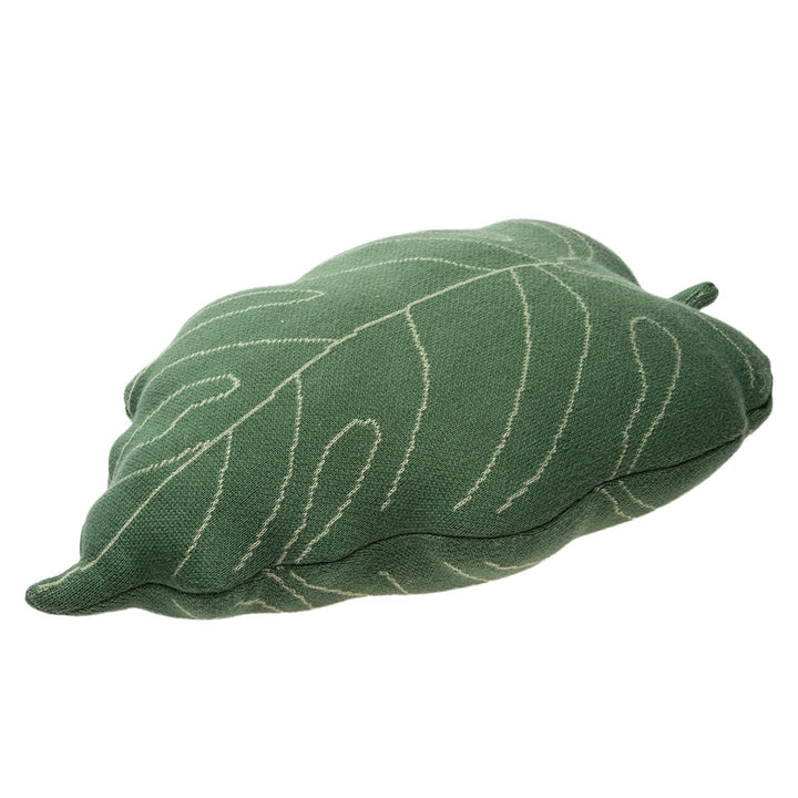 Baby Leaf Knitted Cushion