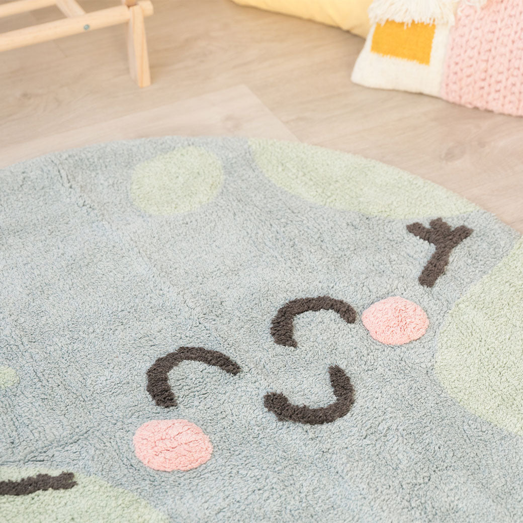 Wonderful nursery fashion bunnies rug