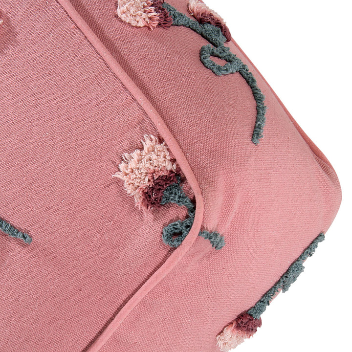 English Garden Ash Rose Pouffe