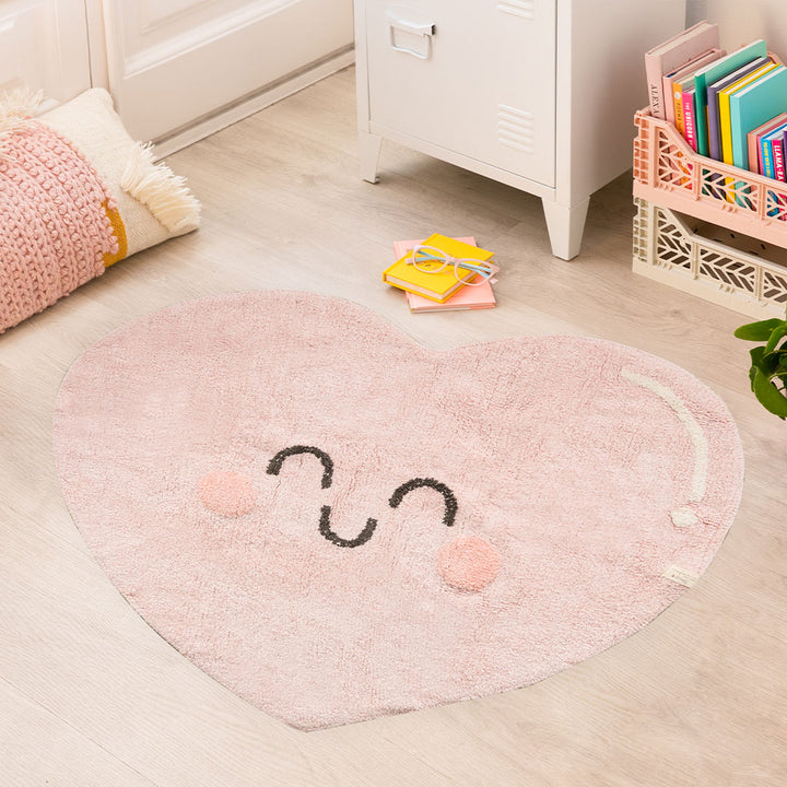 Happy Heart Cotton Rug