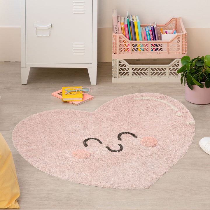 Happy Heart Cotton Rug