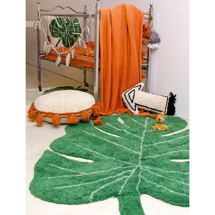 Monstera Leaf Washable Rug