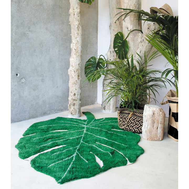 Monstera Leaf Washable Rug