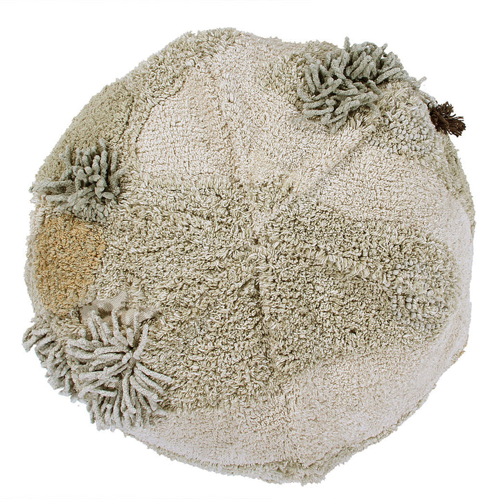 Mossy Rock Round Pouffe