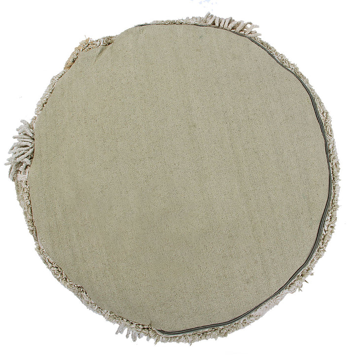 Mossy Rock Round Pouffe