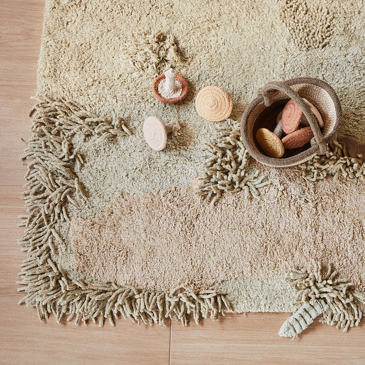 Mushroom Forest Washable Play Rug