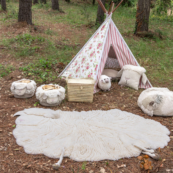 Pink Nose Sheep Woolable Basket