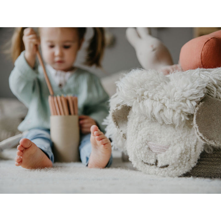 Pink Nose Sheep Woolable Basket