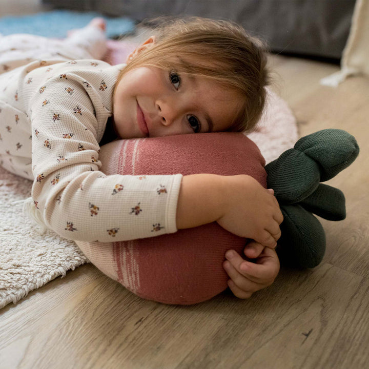 Ramona The Radish Knitted Cushion