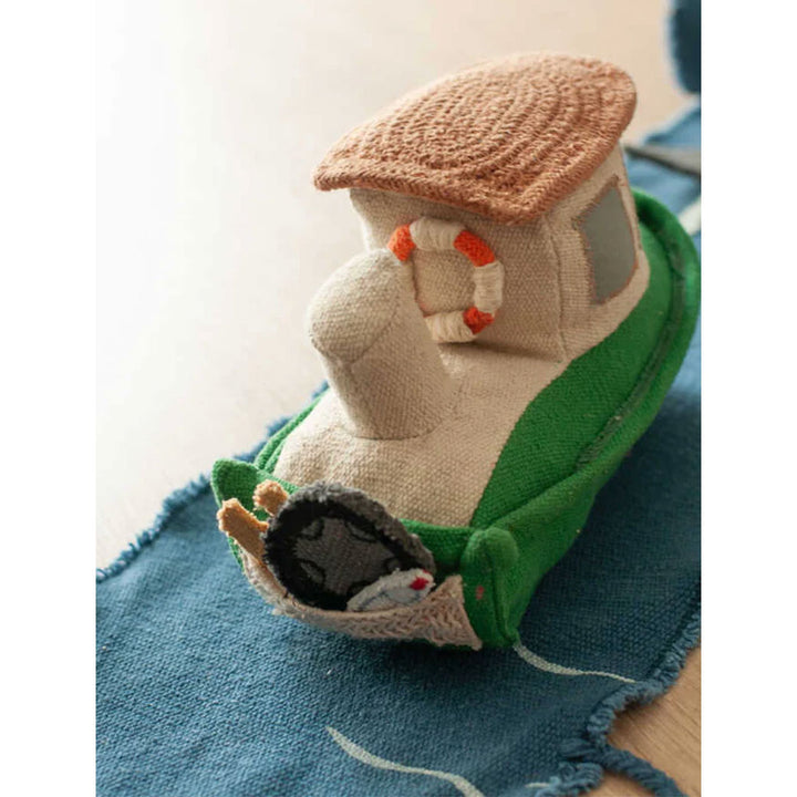 Sea Clean Up Boat Ride & Roll Soft Toy