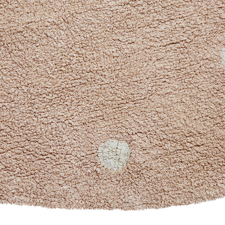 Round Dot Washable Rug