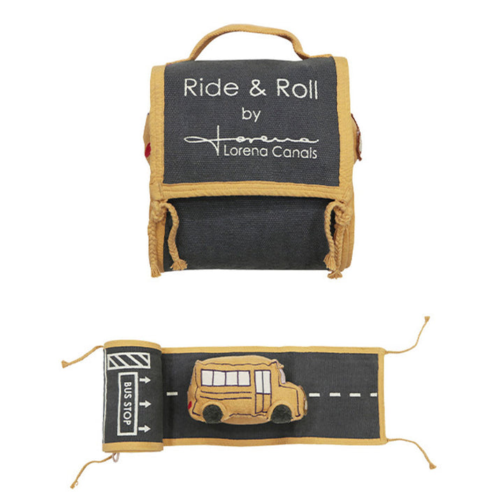 School Bus Ride & Roll Soft Toy