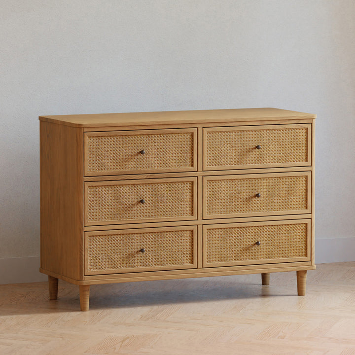 Namesake's Marin 6 Drawer Dresser in a room in -- Color_Honey/Honey Cane