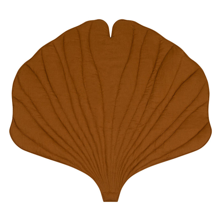 Linen Ginkgo Leaf Mat