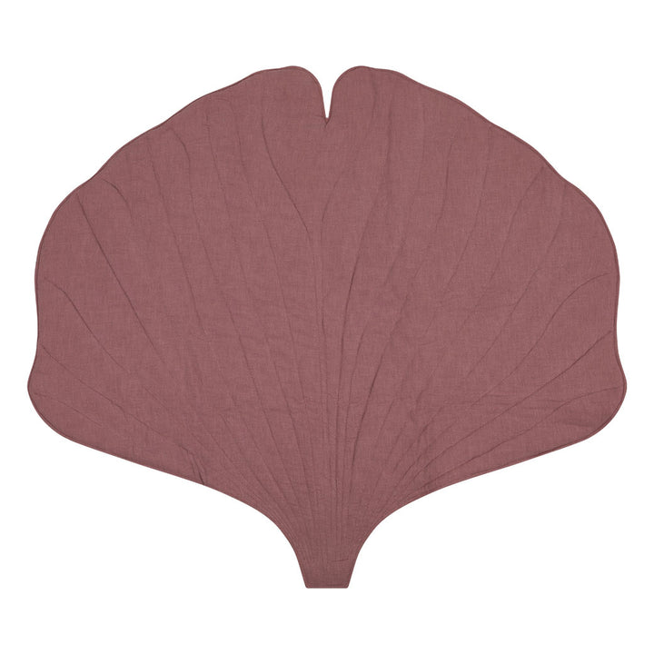 Linen Ginkgo Leaf Mat