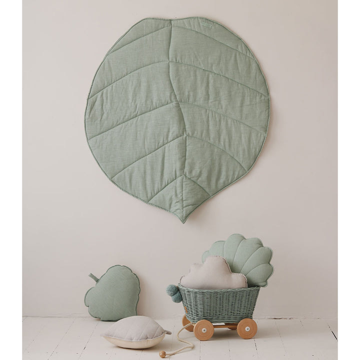 Linen Leaf Mat