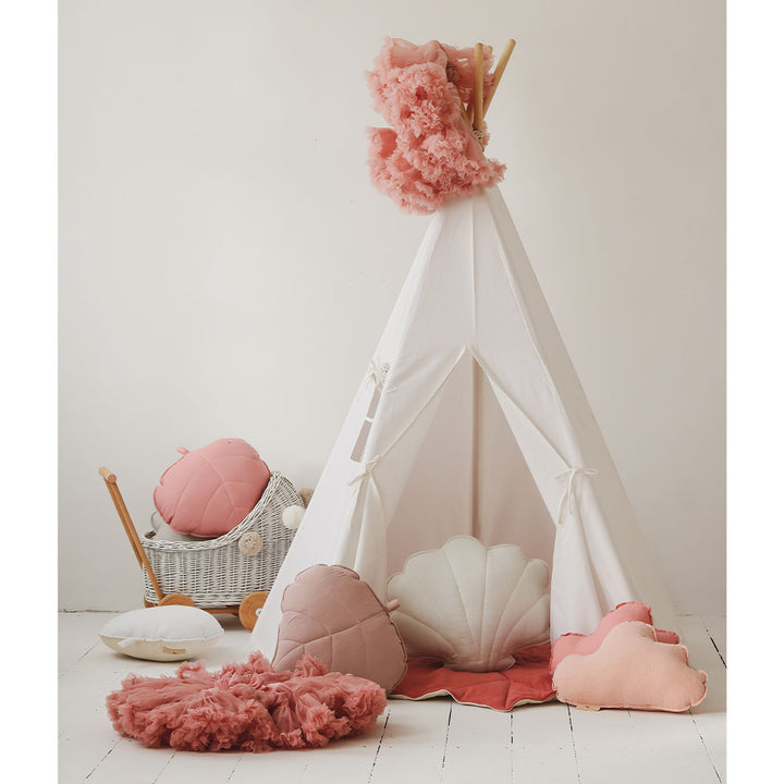 Linen Teepee Tent and Mat Set