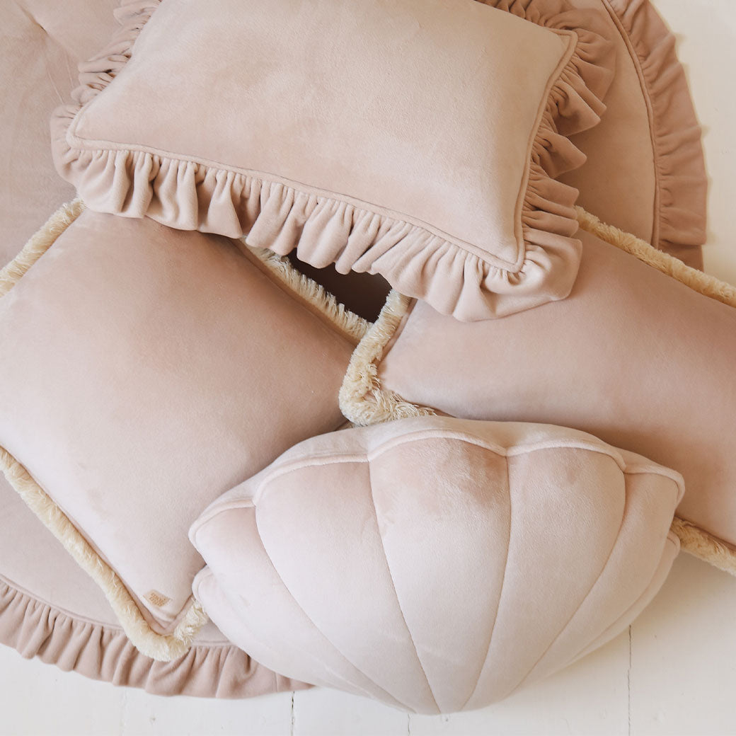Moi Mili Soft Velvet Latte Shell Pillow