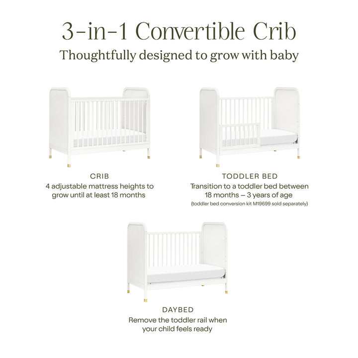 Brimsley Tambour 3-in-1 Convertible Crib