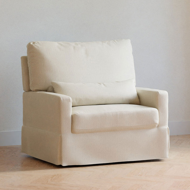 Crawford Pillowback Chair-And-A-Half Comfort Swivel Glider