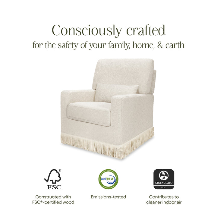 Crawford Pillowback Comfort Swivel Glider