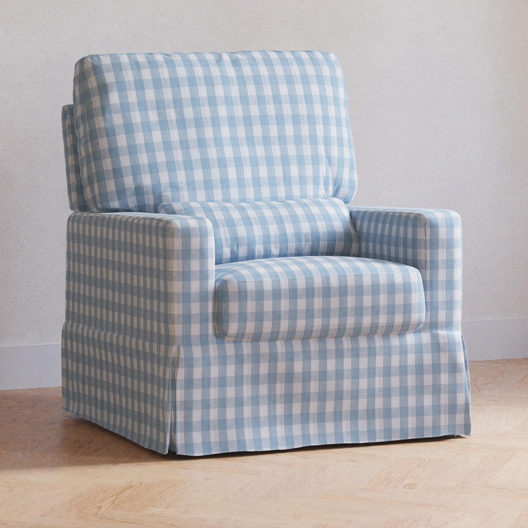 Namesake Crawford Pillowback Comfort Swivel Glider Modern Nursery