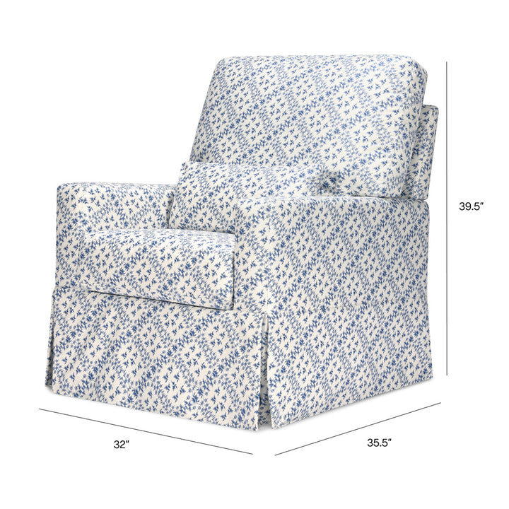 Crawford Pillowback Comfort Swivel Glider