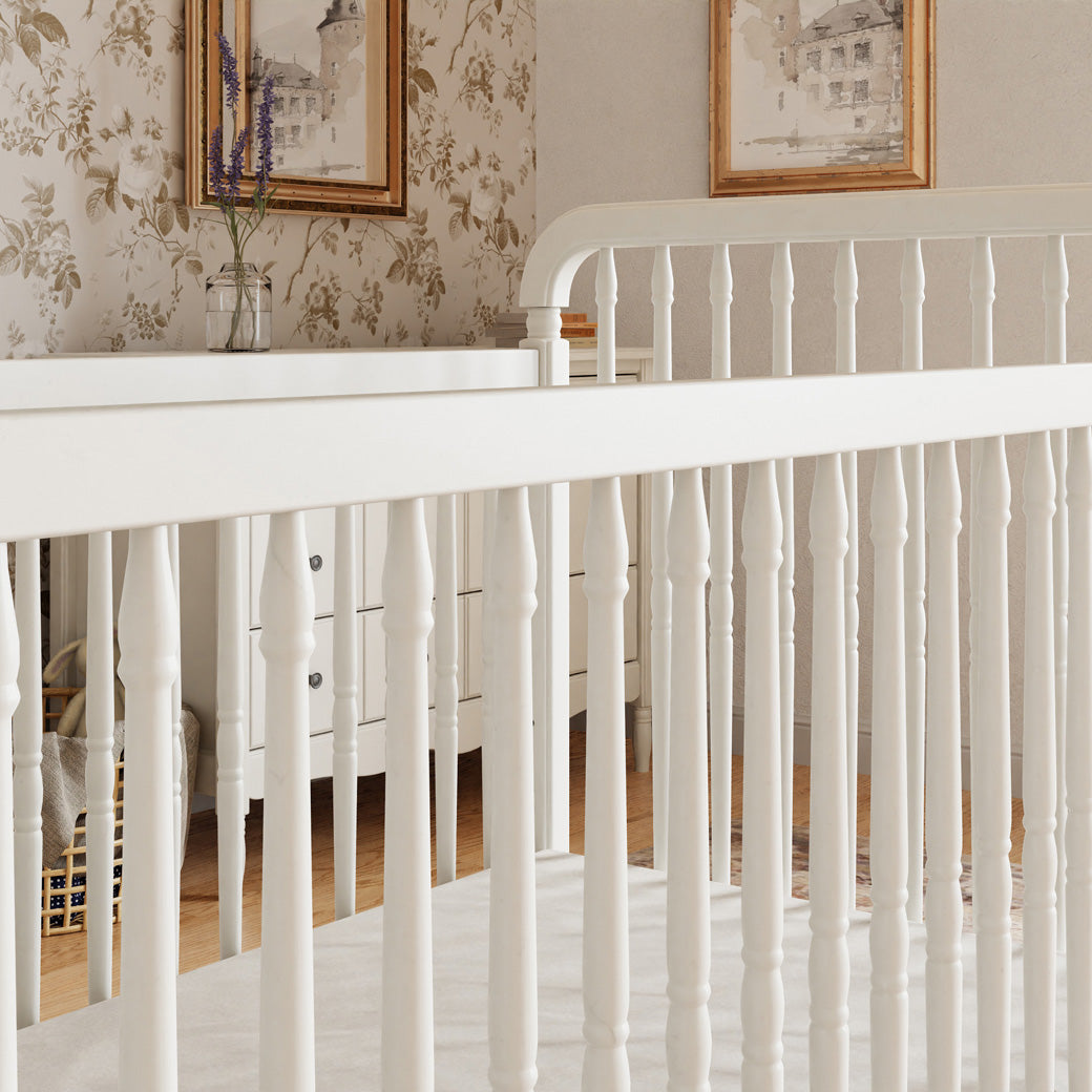 Namesake Liberty 3 in 1 Convertible Spindle Crib Toddler Bed Conversion Kit Modern Nursery